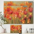 thumbnail image 2 of Designart Tulipes rouges Art mural sur toile, 2 of 3