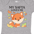 thumbnail image 4 of Inktastic My Safta Loves Me Little Fox Boys or Girls Baby Bodysuit, 4 of 5