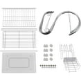 thumbnail image 3 of Escurridor de platos para una organización clara, organizador de fregadero de acero inoxidable de gran capacidad que garantiza el ahorro de espacio en la encimera de la cocina (plata), 3 of 4