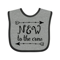 Inktastic Baby New to the Crew Arrows Boys or Girls Baby Bib