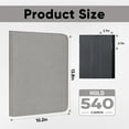 thumbnail image 4 of Trading Card Binder with 540 Side Loading Pockets, 9-Pocket Trading Card Album for TCG, MTG, Baseball Cards, and Yugioh Card Collection Storage,Graphite gray, 4 of 7