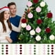 thumbnail image 1 of Fiudx Ofertas Del Día 12 Bolas De Navidad De Terciopelo Flocadas Para Árbol De Navidad, Bolas De Plástico, Adornos Colgantes Decorativos De Navidad, Decoración Del Árbol De Navidad De 3,14 Pulgadas, 1 of 4