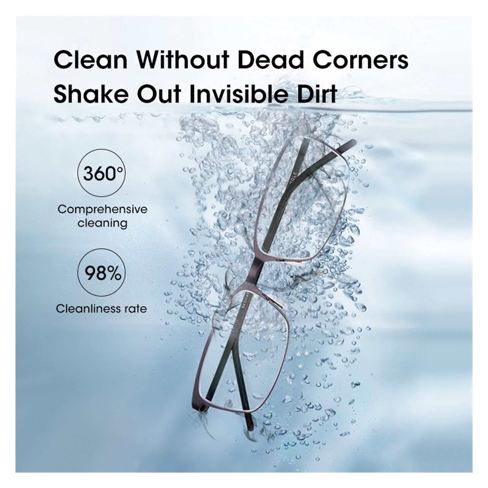 Ultrasonic Cleaning Machine Household 500ML High-Frequency Vibration Cleaning Multifunctional ,Convenient to Use