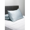 thumbnail image 2 of Fishers Finery 30mm 100% Pure Mulberry Silk Pillowcase Set (Blue Stripe, King, 2 Pack Set), 2 of 5