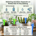 thumbnail image 6 of CNDRLEF 24-Pack Self Watering Spikes for Plants, Adjustable Drip Bottle Irrigation System for Indoor Potted Plants, Vacation Plant Waterer (Blue/Green), 6 of 7