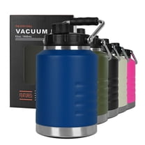 LOEL Insulated Stainless Steel Sports Water Bottle with Non-Slip Handle & Magnetic Lid, Leak-Proof, Keeps Drinks Cool/Warm, 54oz - Ideal for Travel, Gym, Office, Camping