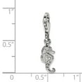 thumbnail image 4 of 925 Sterling Silver Reflections Seahorse Charm Pendant; for Adults and Teens; for Women and Men, 4 of 4