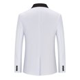 thumbnail image 2 of Vedolay Men Blazers Casual Business Button Cardigan Coat White,S, 2 of 3