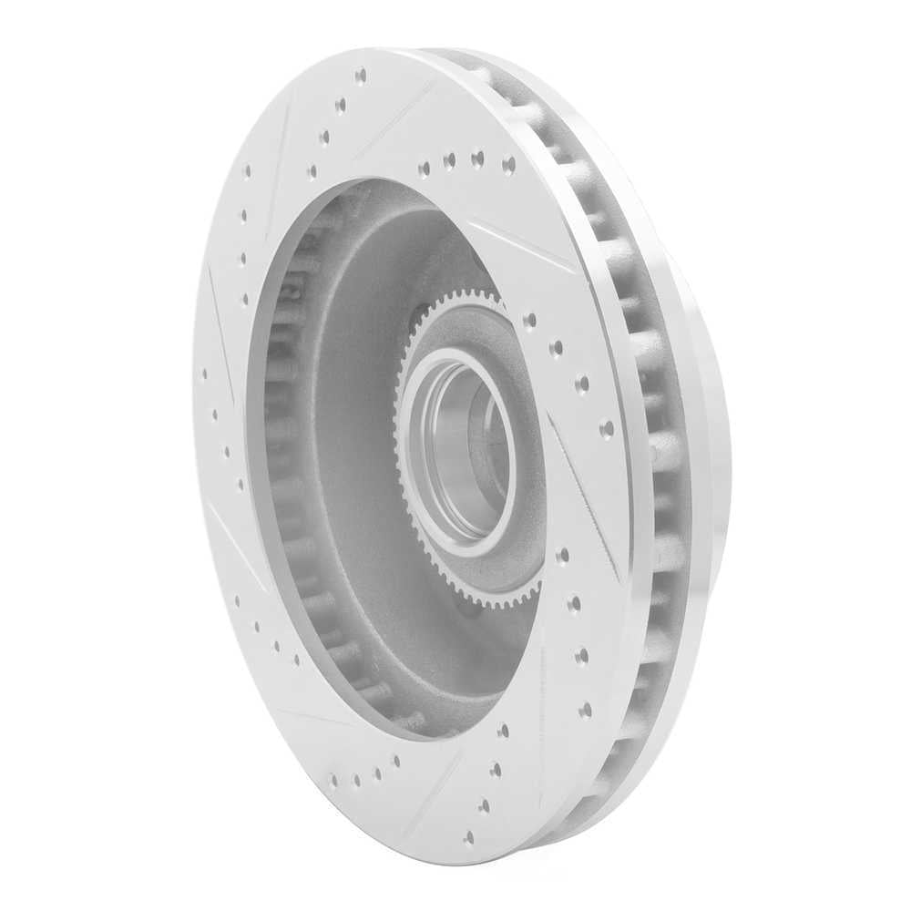 Dynamic Friction Company 631-54190R DFC Brake Rotor - Drilled And Slotted - Silver