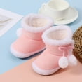 thumbnail image 2 of Jkety Girls Shoes Baby Girls Boys Snow Boots Soft Sole Warm Winter Booties Anti-Slip Toddler Walker Shoes Pink,5, 2 of 7