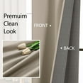 thumbnail image 2 of SIABC-Heidi Linen Curtains for Bedroom & Living Room, 45 Inch Length, 2 Panels Set, Light Filtering, Rod Pocket, Solid, 2 Pcs Each 40" W x 45" L, 2 of 4