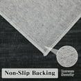 thumbnail image 5 of Garvee 8'x10' Modern Area Rug Solid Bordered Rugs, Washable Geometric Neutral Accent Carpet with Non-Slip Backing, Low Pile Stain-Resistant Rug for Living Room Dining Room Home Office, Black, 5 of 8