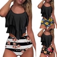 thumbnail image 5 of VerPetridure Tankini Bathing Suits for Women High Waisted Swimsuits Women Tummy Control Bikini Set Floral Print Swimwear, 5 of 5
