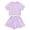 A-Purple212, variant on Toddler Girls Outfits Sets Summer 2 Piece Sportswear Solid Color Tops And Shorts Children Girls Athletic Wear Suits