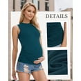 thumbnail image 5 of Women's Maternity Tank Tops Shirts Sleeveless Crew Neck Pregnancy Shirts Clothes, 5 of 7