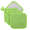 GREEN, variant on LQCrafK 6 Pack Pot Holders for Kitchen Heat Resistant Pot Holders Sets Oven Hot Pads Cloth Pot Holders for Cooking Baking(7"x 7",GREEN)