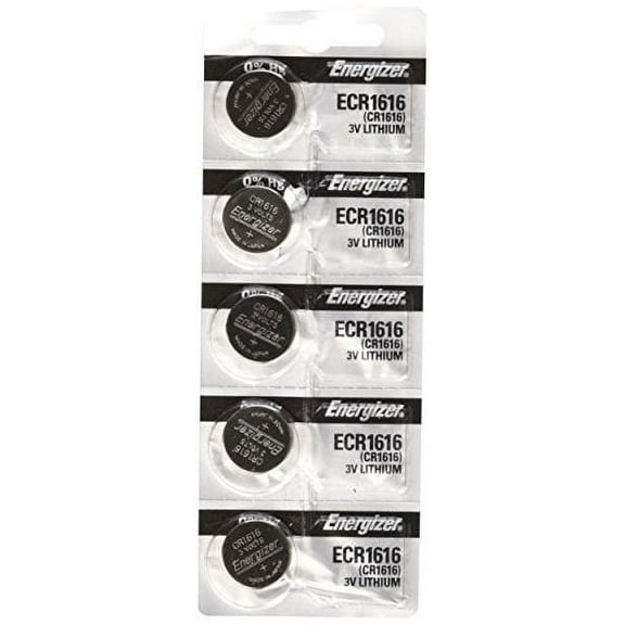 Energizer CR1616 Lithium Coin Cell Batteries 3V, 5 Pack