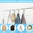 thumbnail image 5 of 8Pcs Door Hook,Door Hanger Hook Metal Over Door Hook Fashion Clothes Hanger Behind Door Hook with Wooden Ball Multi-Color/White Door Coat Hanging Hook Single Hook Hanger for Hanging Clothes, 5 of 7