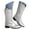 Silver, variant on Women's Cowboy Boots Embroidered Mid Calf Booties Cowgirl Western Metallic Pull on Walking Boot
