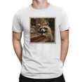 thumbnail image 2 of Vintage Raccoon with Drink Men's T-shirt, 2 of 3