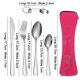 thumbnail image 2 of Elegant Portable Utensils - High Quality Stainless Steel Flatware With Storage Box - Cutlery Sets To Go - Reusable, Durable And Eco Friendly, 2 of 4