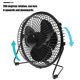thumbnail image 4 of FELTECHELECTR Mini ventilador de escritorio con reloj LED USB, portátil, de metal, con pantalla de temperatura en tiempo real, para el hogar y la oficina., 4 of 6