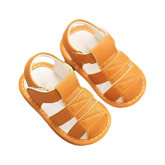 Girls Sandals,Toddler Boy Girl Shoes Breathable Shoes Baby Soft Shoe Covers Shoes,Toddler Girl Sandals/Toddler Boy Sandals(Color:Orange,Size:5)