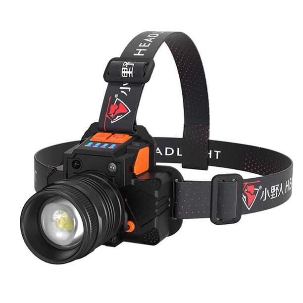 Toystoory IPX4 impermeable ajustable alto brillo faro Camping senderismo pesca nocturna detección cabeza linterna faro equipo al aire libre Iluminación y accesorios T8 blanco 2 uds celdas Toystoory HA074454-02