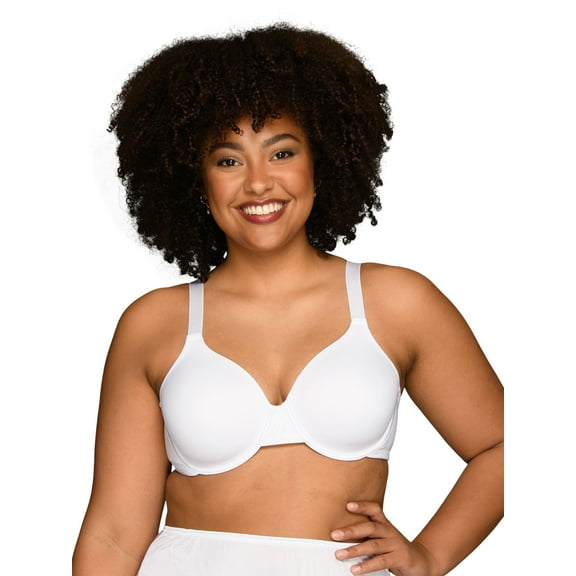 Vanity Fair Lingerie Women's Beauty Back Smoothing Underwire Bra, 4 Way Stretch Fabric, Lightly Lined Cups, Style 76380