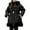 Black, variant on WhouRiu Toddler Girls' Winter Coat Warm Thickened Trim Hooded Long Coat Kids Thermal Windproof Puffer Coats Red,Sized 3-4