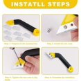 thumbnail image 4 of Grout Scraper, Set of 9 Tile Grout Scrapers with 7 Replacement Blades and 1 Angled Saw, Razor Tile Cleaning Scraper, Tile Joint Scraper, 4 of 4