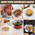 thumbnail image 5 of Atefa Round Cooking Rack, 3 Pcs Stainless Steel Baking Cooling Steaming Grilling Rack, Fits Air Fryer/Stockpot/Pressure Cooker/Round Cake Pan, Oven & Dishwasher Safe (7.5 + 9 + 10.5 Inch), 5 of 7
