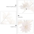 thumbnail image 2 of OULII 6Pcs Table Setting Decoration White Glittery Twigs for Christmas Tree Decoration with Pine Branches, 2 of 5