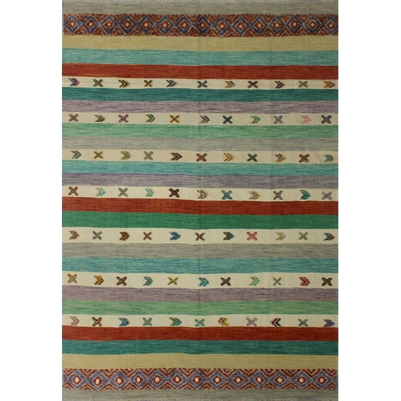 Berjasta Nadim Ivory/Rust Rug, 8'4" x 11'3"