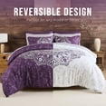 thumbnail image 6 of Regency Heights Queen Size Comforter Sets, Purple Bed in a Bag Queen, 9 Pieces Bedding Comforter Set with Bed Sheets and Side Pockets, 6 of 9
