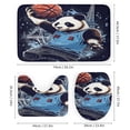 thumbnail image 3 of Funny Cute Panda 4 Piece Shower Curtain Sets, Non-Slip Rugs, Toilet Lid Cover And Bath Mat, for Bathroom Decor Set, 72" X 72", 3 of 8