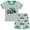 2# Green Tractor, variant on POPTEM Toddler Pajamas Boys Tractor Pjs Short Sleeve Cotton Sleepwear Sets 2-Pieces Green 2T
