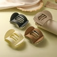 thumbnail image 6 of 4 PCS Flat Claw Clips, Round Large Flat Hair Clips for Women,French Strong Hold Hair Barrettes for Thick Thin Hair, 6 of 7