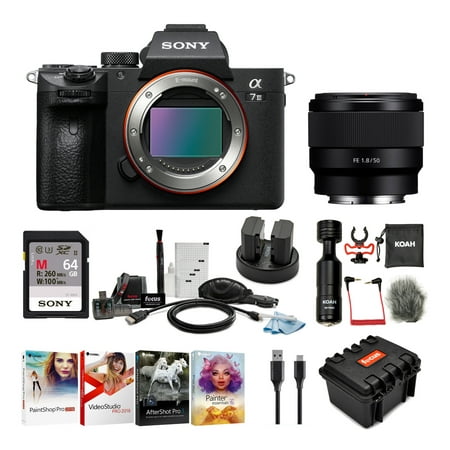 Sony a7 III Full Frame Mirrorless Camera with 50mm f/1.8 Lens