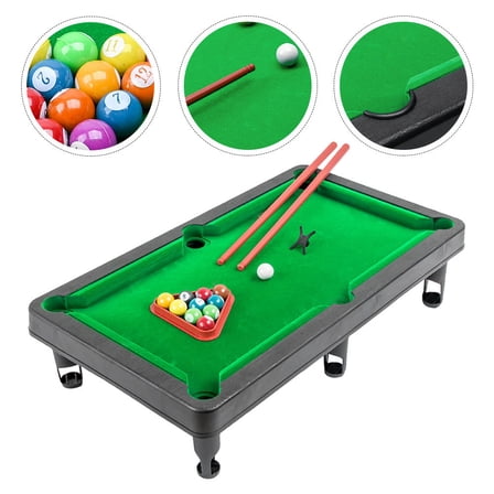 IMIKEYA 1 Set of Billiards Game Tabletop Pool Set Mini Pool Game Plastic Assorted Color for Friends Gathering