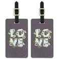 thumbnail image 1 of Love Entwined Flowers Wedding Bridal Shower Luggage ID Tags Suitcase Carry-On Cards - Set of 2, 1 of 4