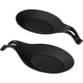 thumbnail image 2 of Soporte de silicona para cucharas de cocina, soporte para espátulas flexible resistente al calor, fácil de limpiar, apto para lavavajillas para una cocina organizada (2 piezas), 2 of 5