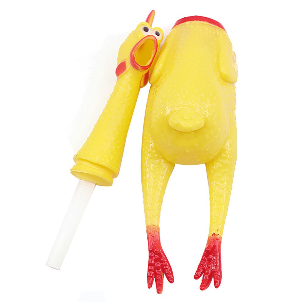 Screaming Chicken Squeeze Sound Toy Dog Toys Shrilling Decompression Tool Funny Gadgets Funny Accessories