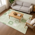 thumbnail image 7 of Addison Rugs Mayfield Premium Machine Washable Transitional Geometric Mint Rectangle Rug, 10' X 14' Machine Washable Transitional Geometric Mint Oversized Sherpa Throw Blanket, 7 of 7