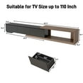thumbnail image 5 of Blotout 82"-107" Extendable TV Stand with 3 Storage Drawers,Fits TVs up to 120 Inch,Modern Wooden Entertainment Center for Living room, Bedroom, 5 of 7
