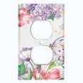 thumbnail image 2 of Metal Light Switch Plate Cover Mystical Floral Butterfly Garden Sketch FLW116, 2 of 13