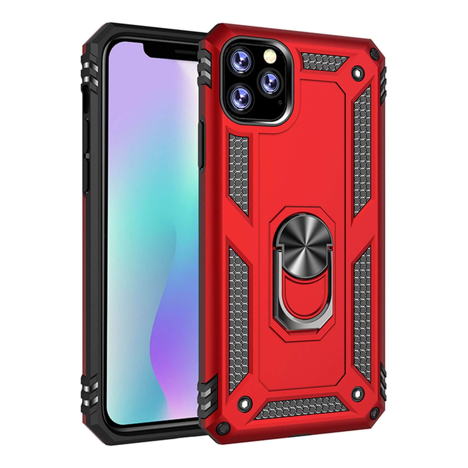 iPhone 11 Pro Max Heavy Duty Case with Metal Ring