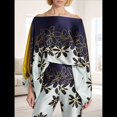 thumbnail image 4 of Conjunto de Dos Piezas Holgado de Otoño para Mujer, con Hombros Descubiertos, Estampado, Larga, Pantalones Anchos Informales. Estampado de Albaricoque S, 4 of 7