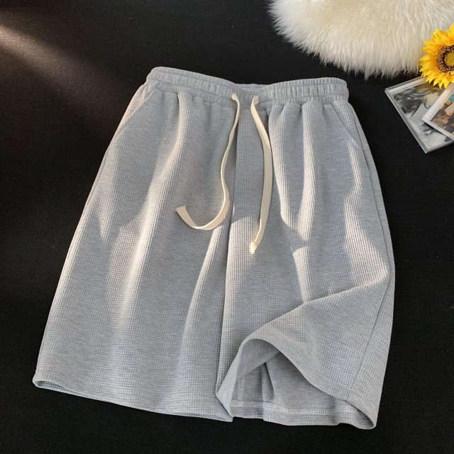pstuiky Pantalones cortos para hombre, Pantalones cortos casuales, cómodos, con bolsillos sólidos, con cordón y vendaje para hombre Pantalones cortos para correr para hombre