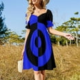 thumbnail image 3 of Black & Blue Rock n' Roll Target Sleeveless Dress evening dresses luxury 2024, 3 of 7